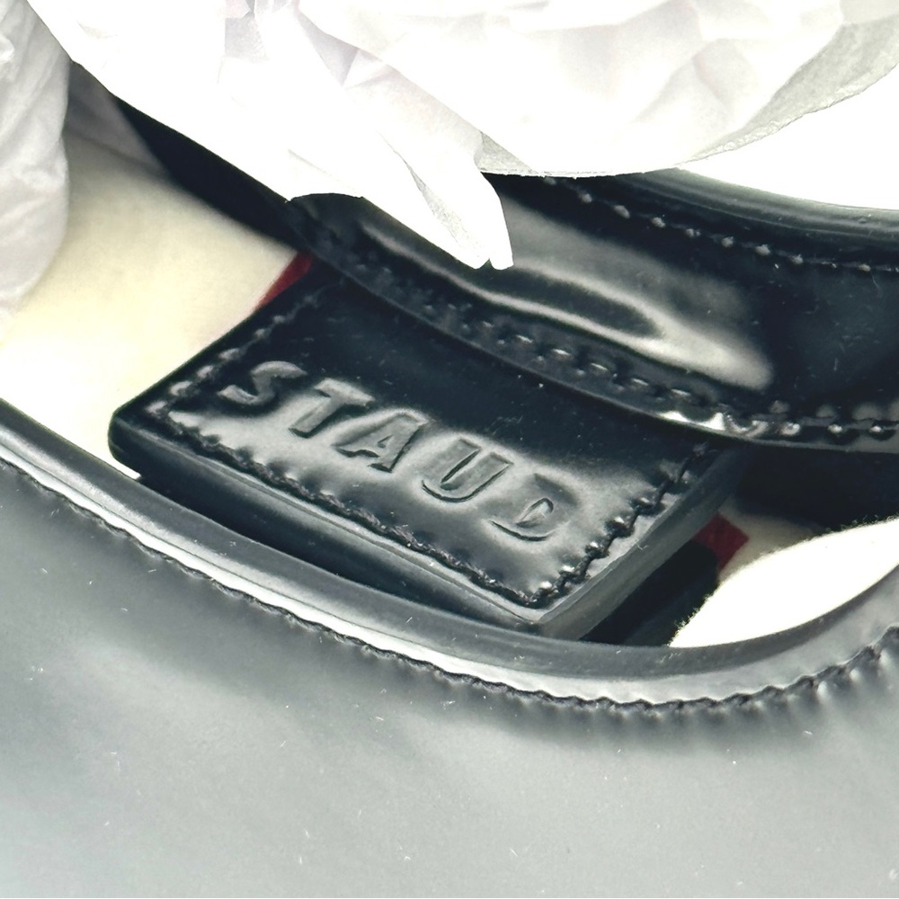 NWT Staud Mini Moon Purse in Polished Black Leather, Crossbody Bag , Brand NEW - Picture 10 of 16